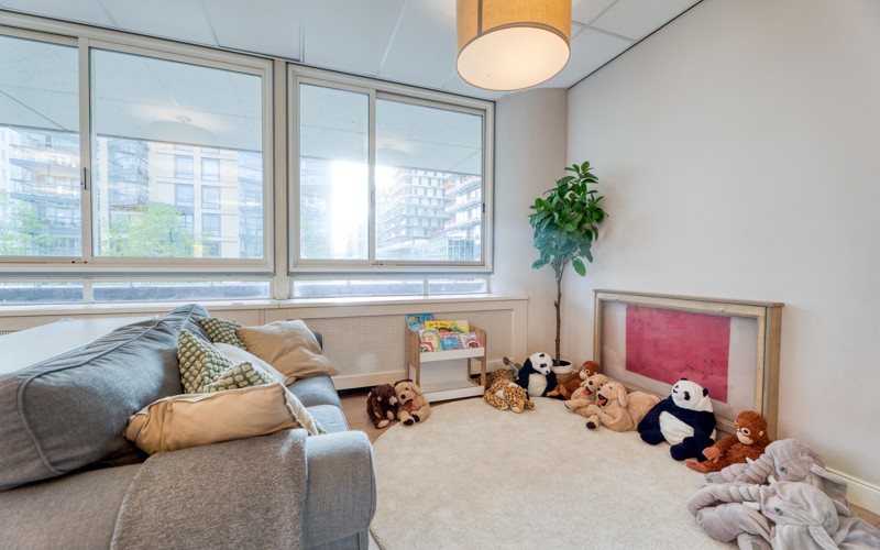 Interieur speelhoek Kinderdagverblijf CompaNanny WFC