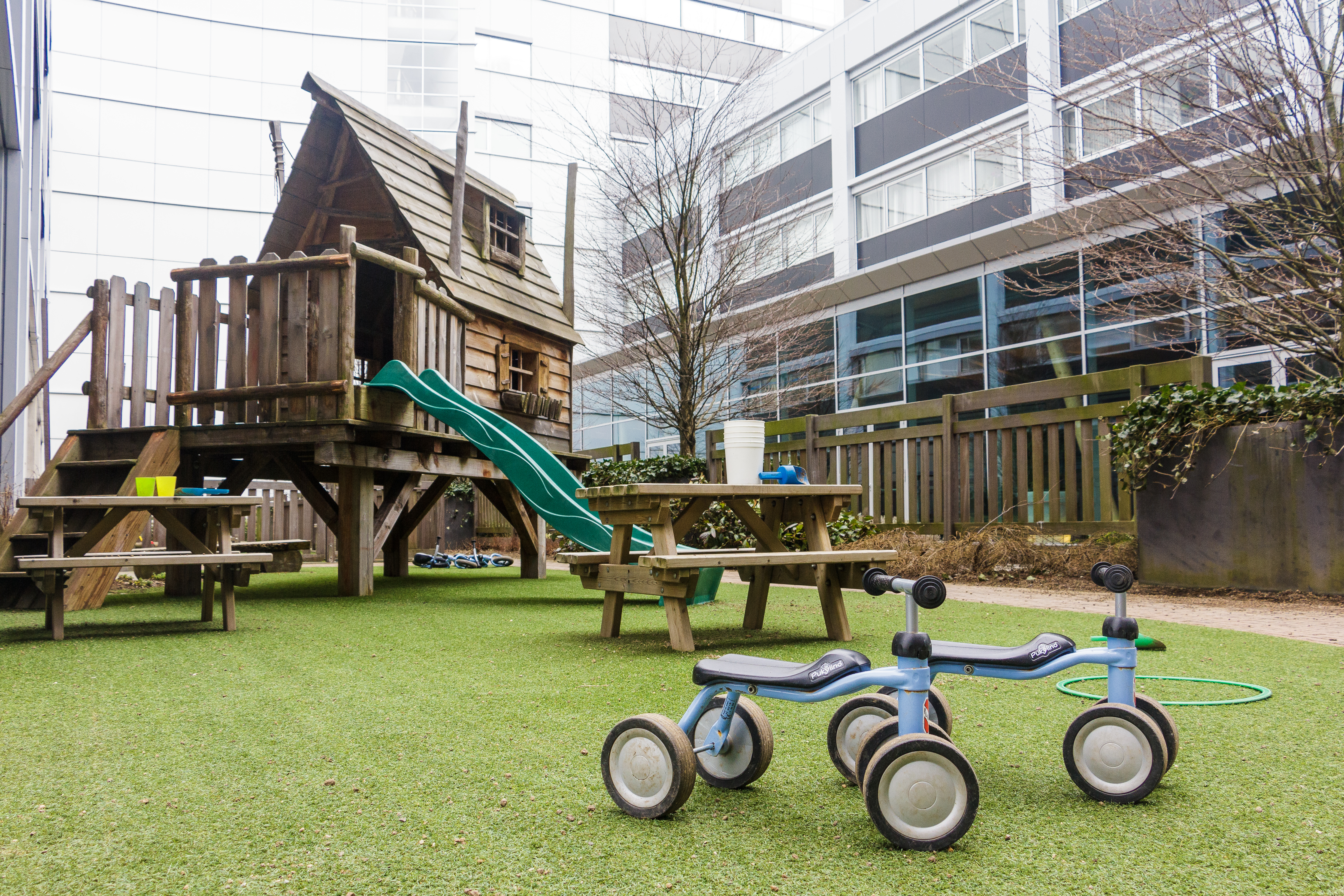 Speeltuin op kinderopvang CompaNanny Schiphol centrum Aalsmeer