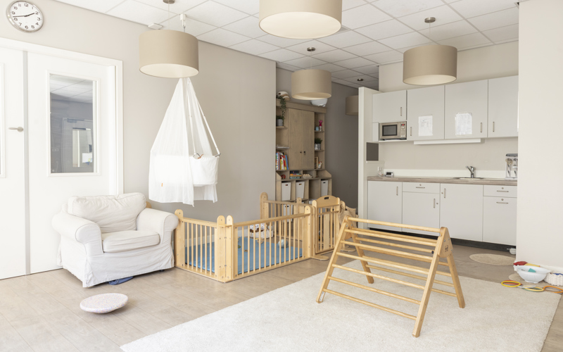 Compananny zuidas overzicht babygroep met klimrek en babyruimte