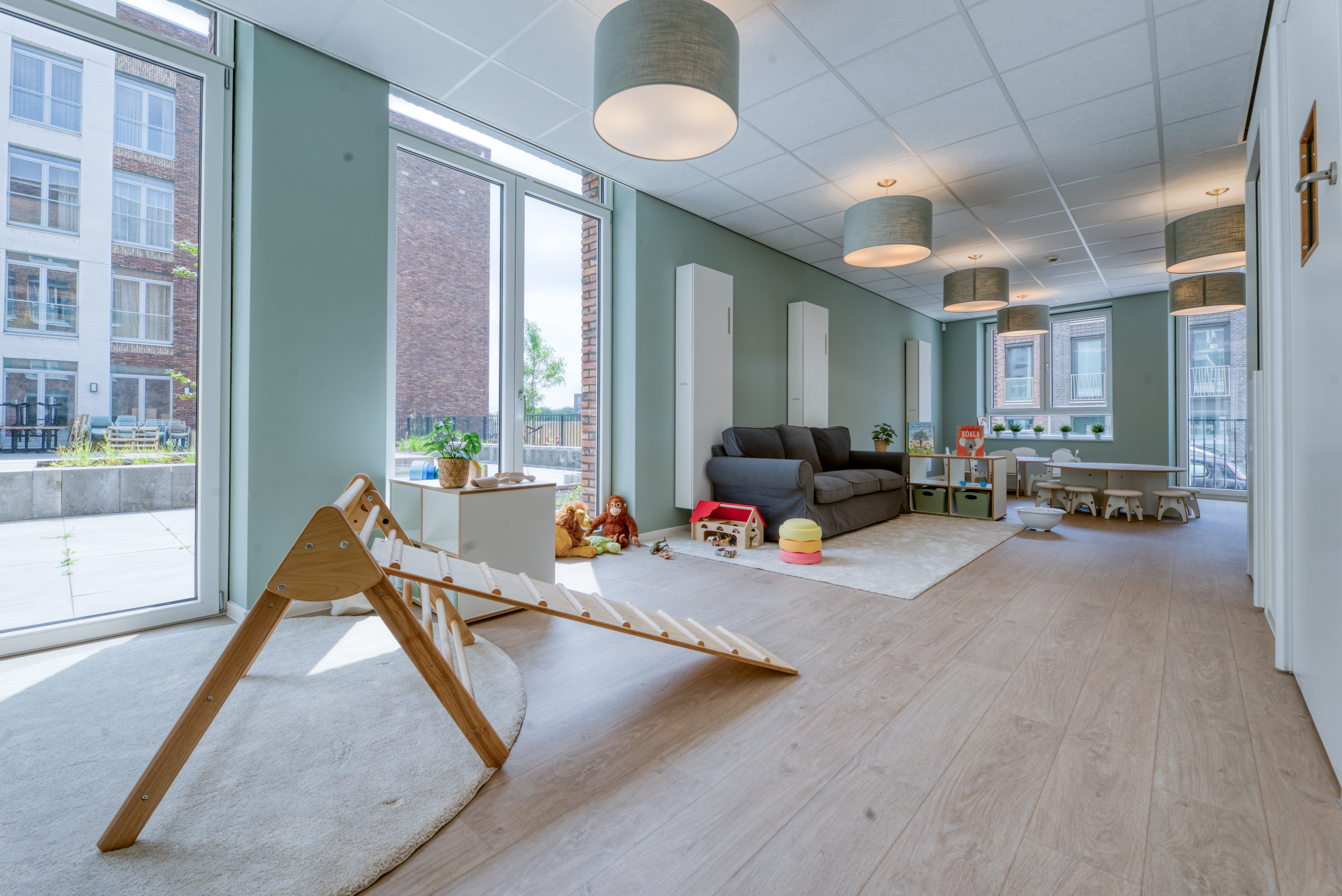 CompaNanny vestiging Nijmegen Lent peutergroep met speelmaterialen