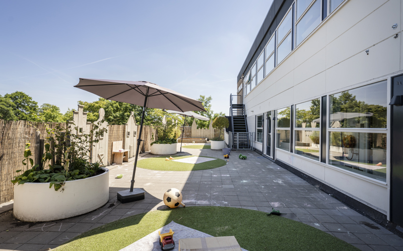 Tuin kinderopvang CompaNanny Schoterbos Haarlem
