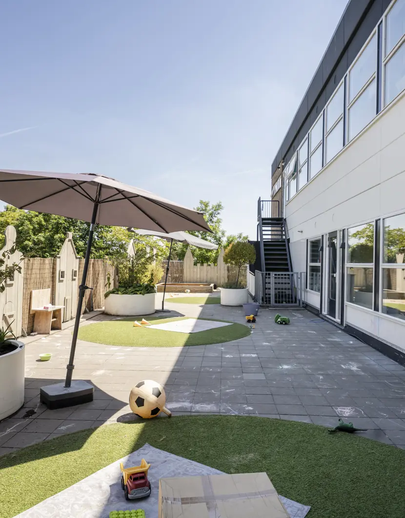 Tuin kinderopvang CompaNanny Schoterbos Haarlem