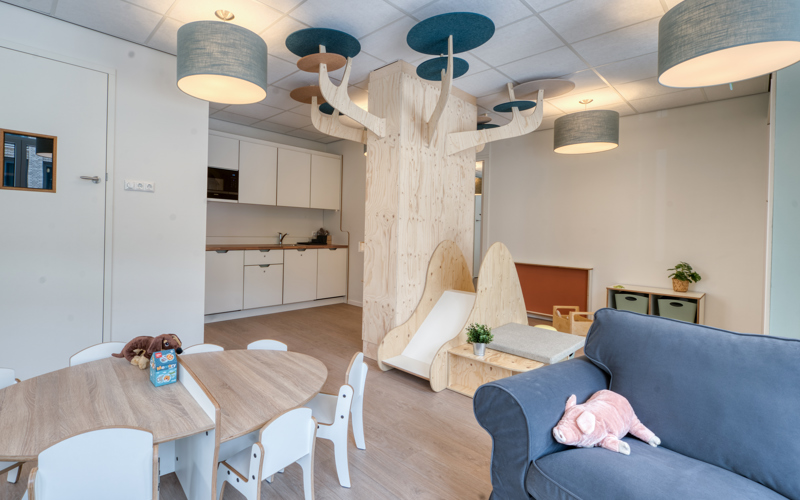 CompaNanny vestiging Nijmegen Lent interieur peutergroep met speelmaterialen