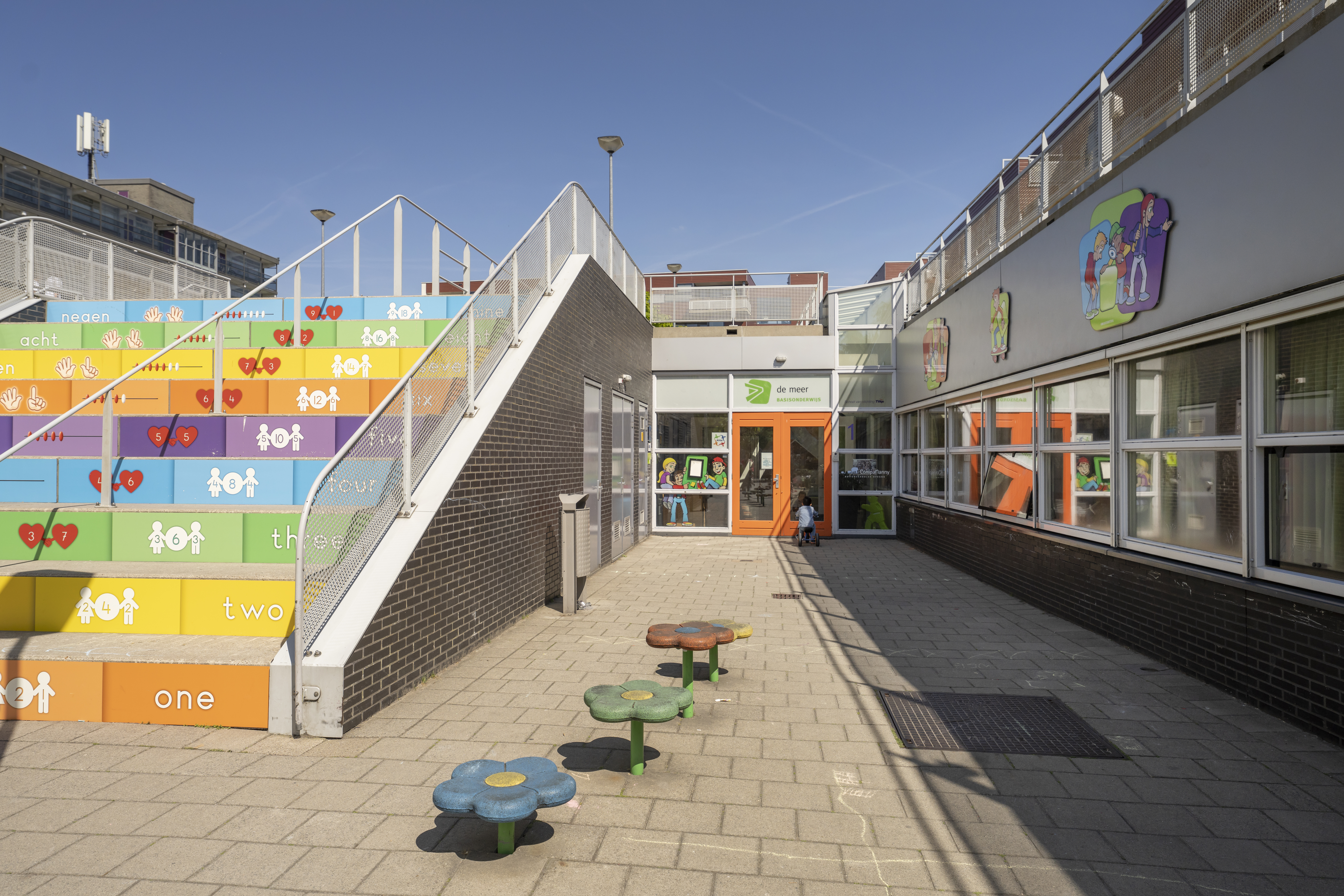 Werken Bij Compananny Kinderopvang Meerwijk Buiten Gekleurde Trap Locaties