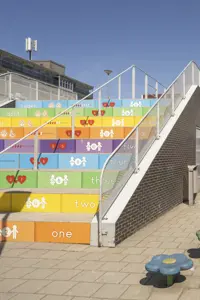 Werken Bij Compananny Kinderopvang Meerwijk Buiten Gekleurde Trap Locaties