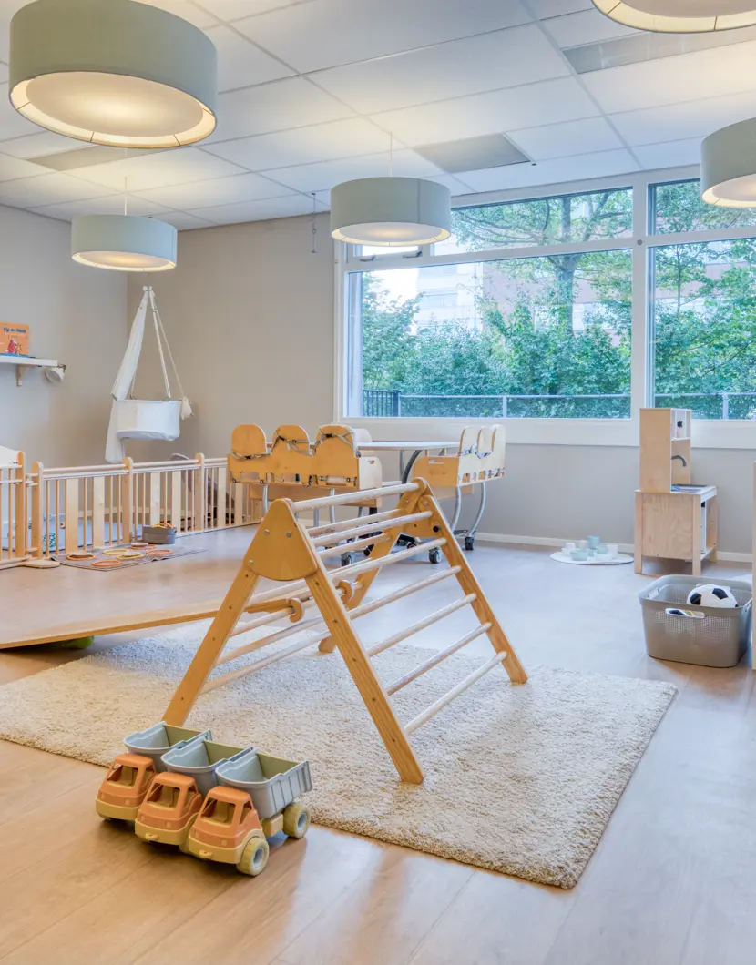 Kinderopvang CompaNanny Schiphol Rijk Aalsmeer babygroep met spelmateriaal