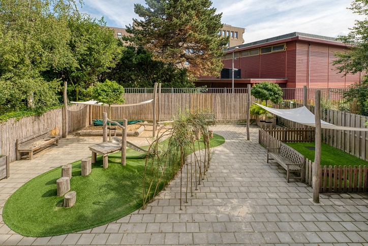 Tuin kinderopvang CompaNanny Archipel Den Haag