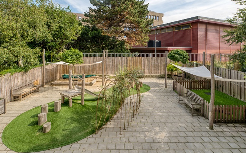 Tuin kinderopvang CompaNanny Archipel Den Haag