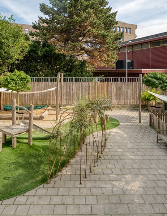 Tuin kinderopvang CompaNanny Archipel Den Haag