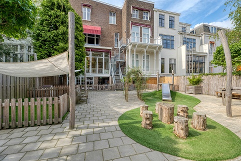 Tuin kinderopvang CompaNanny Archipel Den Haag