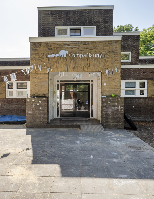 Voorkant van gebouw kinderopvang compananny renkum