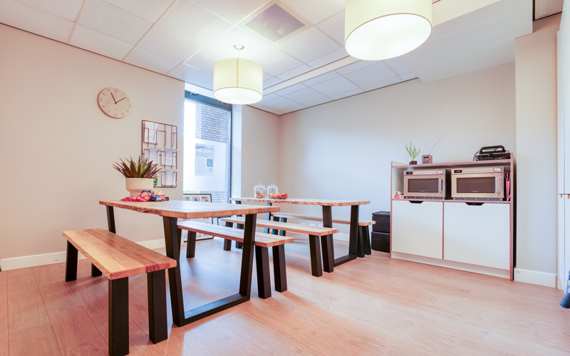 Lunchruimte kinderopvang CompaNanny Texelstraat Amstelveen
