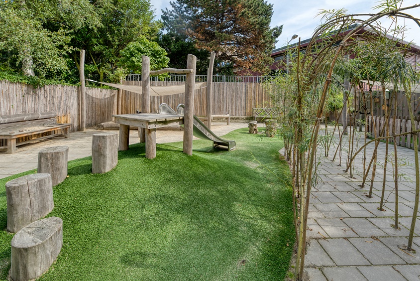 Tuin kinderopvang CompaNanny Archipel Den Haag