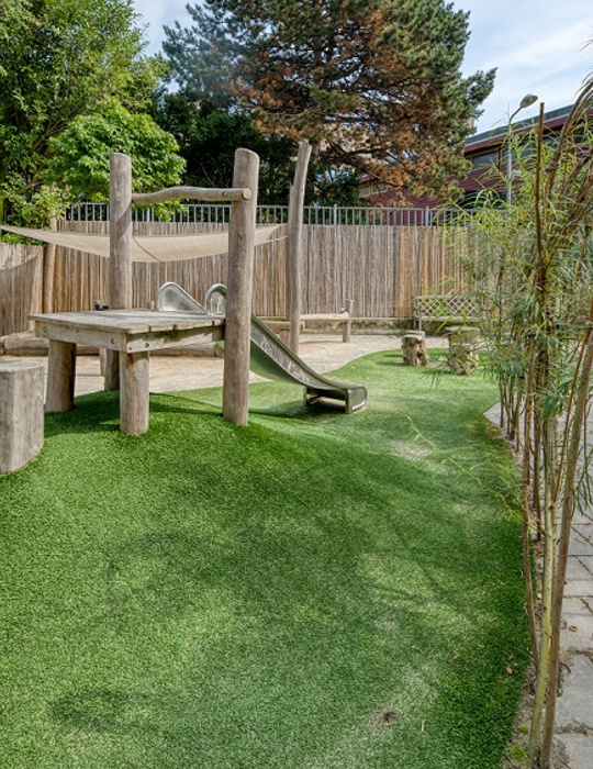 Tuin kinderopvang CompaNanny Archipel Den Haag